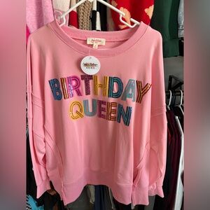 Peach Love California Pink Birthday Queen Sweater